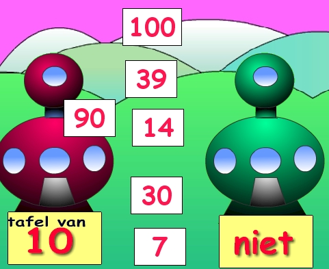 Dit spel is een onderdeel van het programma Sommenplaneet. Ga naar de downloadpagina om Sommenplaneet te downloaden.